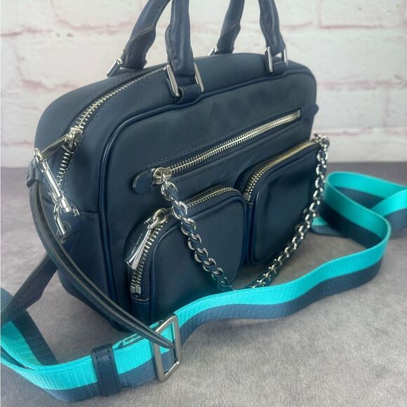 Michael Kors Elliot Utility Blue Women's Messenger Bag - Picture 2 of 11